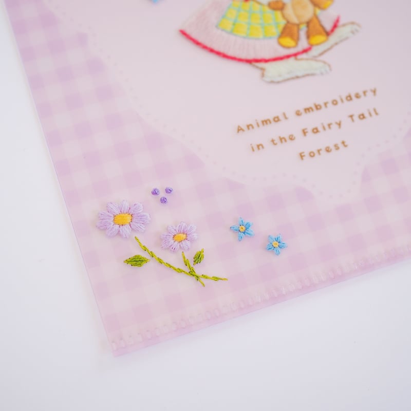 A5クリアファイル「くまさんをギュッなうさぎさん」 | spica-pika