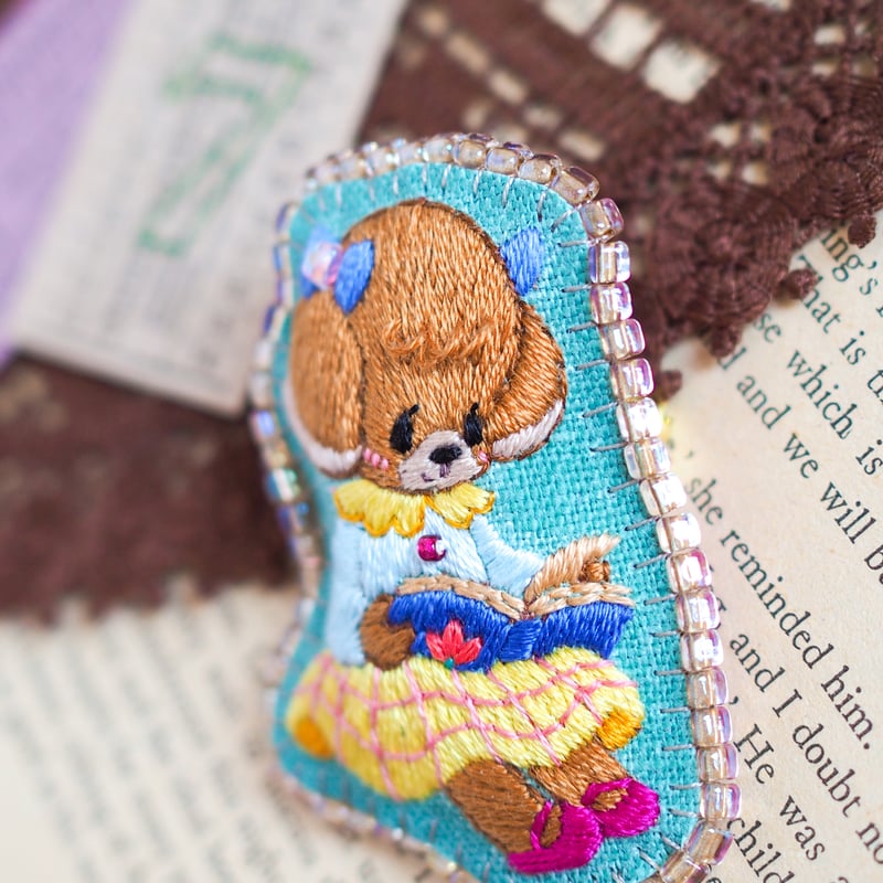 GROSSE グロッセ ワンちゃん 犬 ドッグ dog モチーフ ブローチ