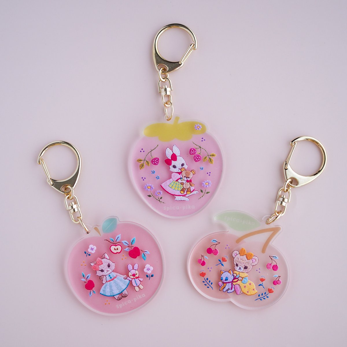 fruitsrabbit　フルーツラビット　アクリルキーホルダー　4種セット FRUITS ZIPPER 1stアルバム「NEW KAWAII」発売記念ラッフルくじ