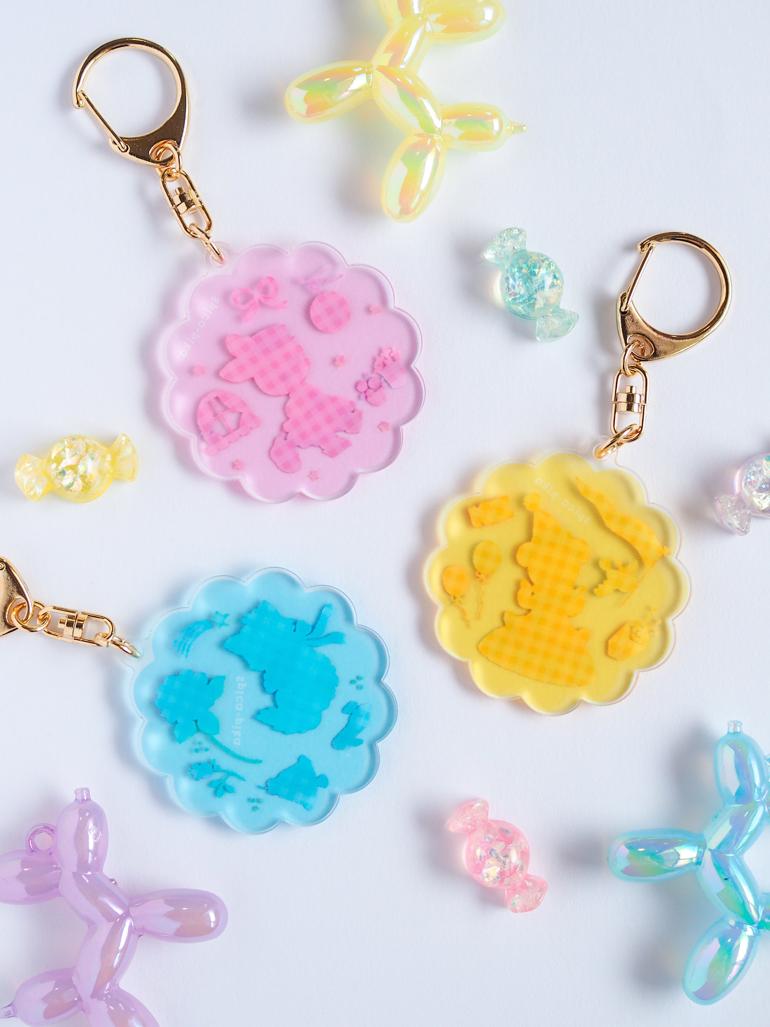 パリっ子たちのアクリルキーホルダー | spica-pika