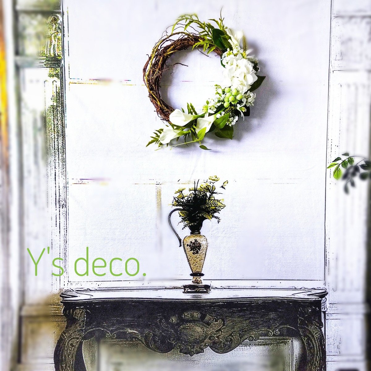 フラワーリース 夏めく14 爽やかで可憐なお花たち2 造花 玄関リース フラワーリース 夏めく14 爽やかで可憐なお花たち2 造花 玄関リース