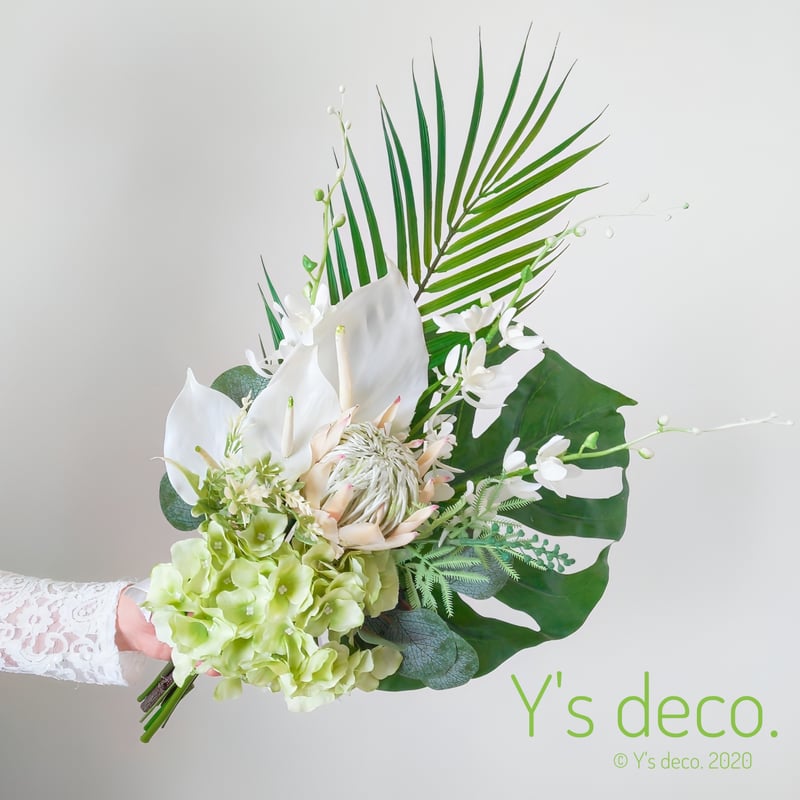 造花 南国ブーケ 南国トロピカルブーケ | atflower
