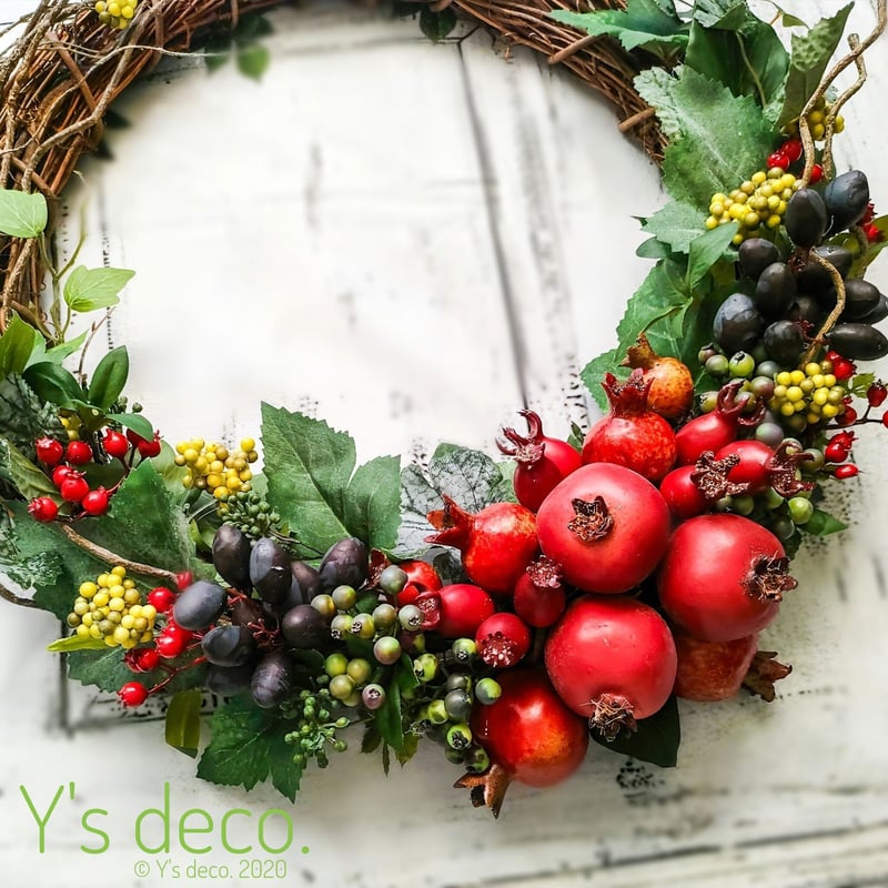 ゲッセマネの園Big】LLサイズ ザクロ オリーブ ベリー 秋 冬 ゲッセマネの園Big】LLサイズ ザクロ オリーブ ベリー 秋 冬