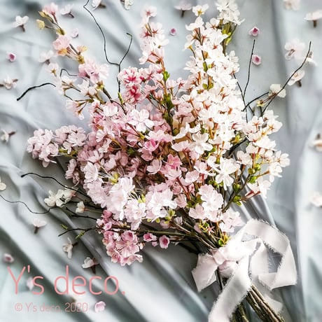 高級造花 さくら のブーケ 造花 桜 ウェディングブーケ  ブライダルブーケ  アーティフィシャルフラワー  桜  花束 造花ブーケ サクラ 海外 ギフト