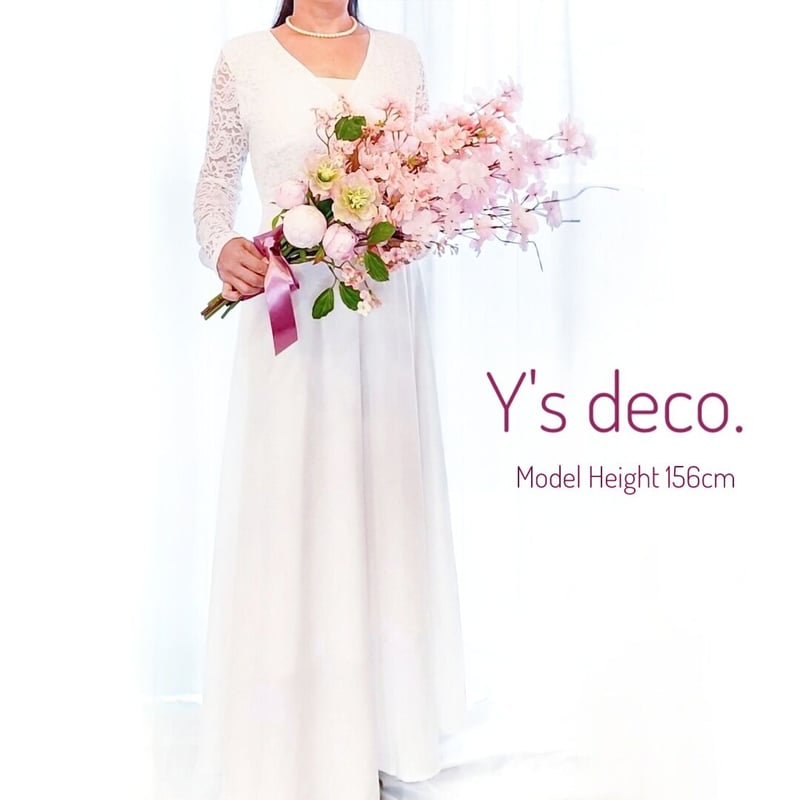 高級造花 桜 ふわり ウェディングブーケ/生花に見える さくらの