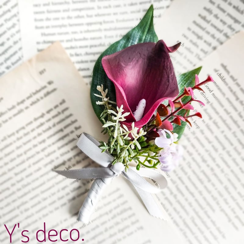 高級造花 ウェディングブーケ/ カラー 胡蝶蘭 ウェディングブーケ