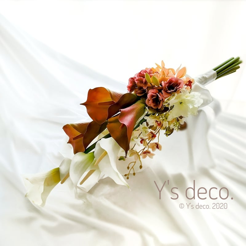 sale　ウェディングブーケ　造花　アンスリウム　カラー　アマランサス　胡蝶蘭 sale ウェディングブーケ 造花 アンスリウム カラー アマランサス 胡蝶