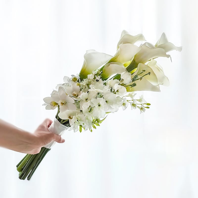 アーティフィシャルフラワーブーケ 結婚式 ウエディングブーケ 前撮り