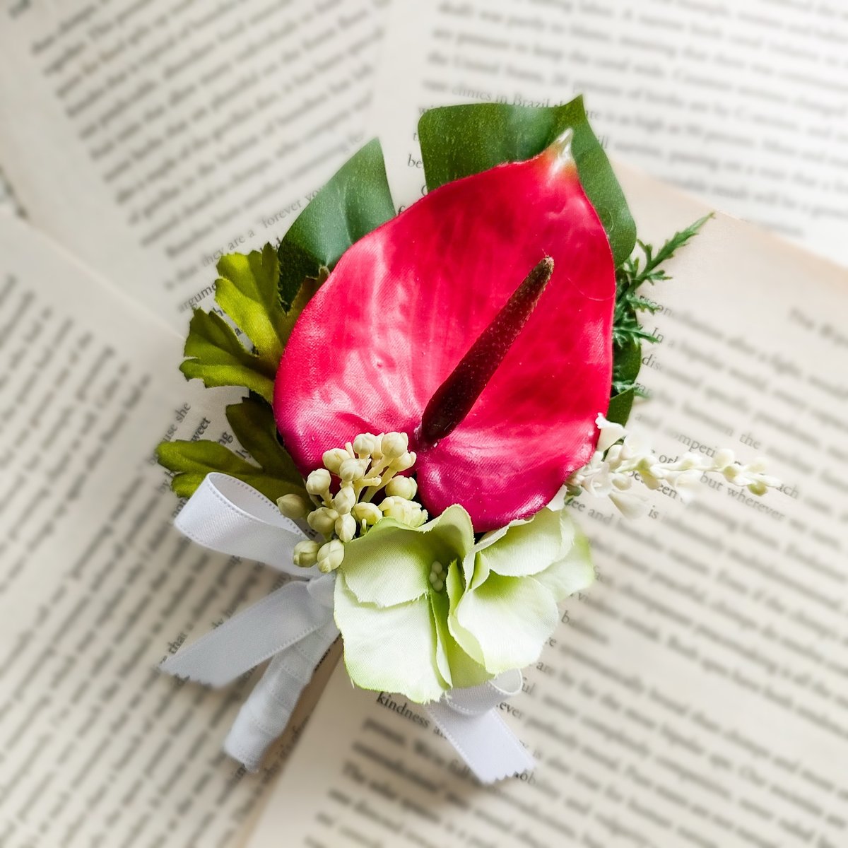 生花に見える】高級造花 南国 アンスリウム プルメリア カラー 造花