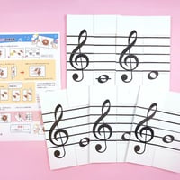 どれみフレンズ「魔法のおんぷ」ト音記号ドレミファソセット