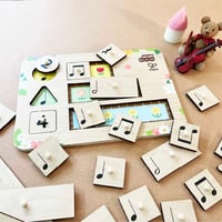 知育教材「音符パズル」音源問題50問 ガイドブック付き