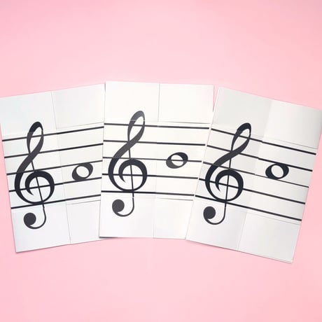 お得などれみフレンズ「魔法のおんぷ」ト音記号ヘ音記号セット（ト音記号ラシド入り）