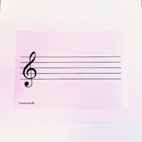 透明五線譜シート