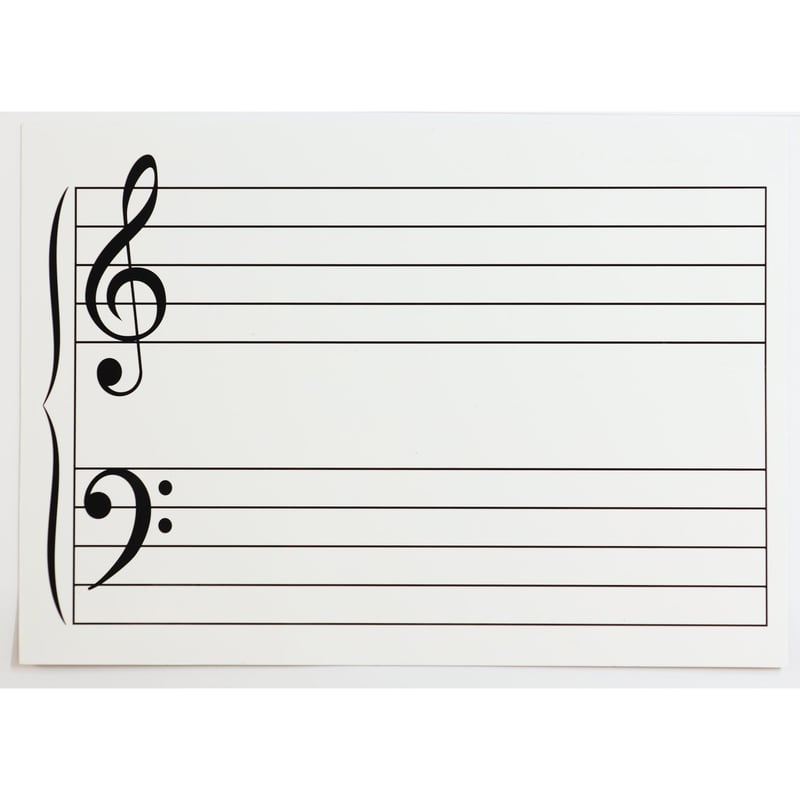 大きな五線譜マット Amazon | 大譜表マット PRFG-324 | ピアノ・キーボード