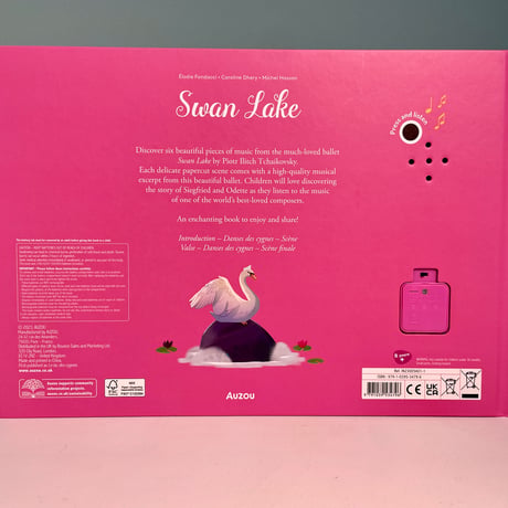 飛び出す音楽絵本「Swan Lake」英語版 【日本語訳付き】