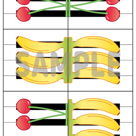 【ダウンロード/切り取って使える】　鍵盤セット
