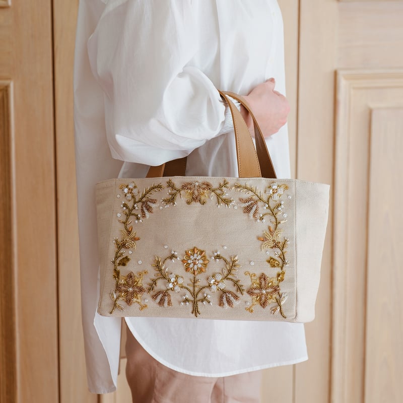 フラワー様専用 ヌビバッグ ヌビバッグ ポケットいっぱい ベージュ