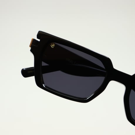 9five ナインファイブ LOCKS ロックス Black & 24k Gold Black Lens Glasses
