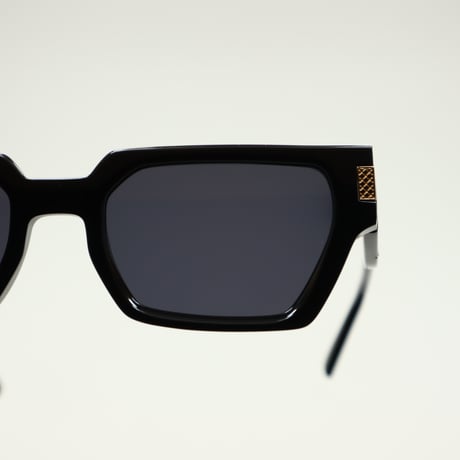 9five ナインファイブ LOCKS ロックス Black & 24k Gold Black Lens Glasses