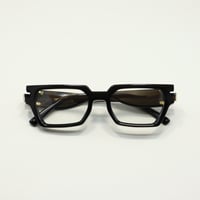 9five ナインファイブ LOCKS ロックス Black & 24k Gold Clear Lens Glasses