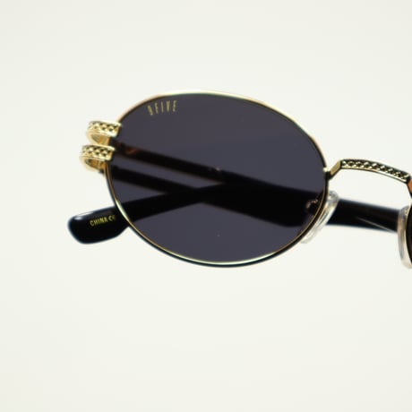 9five ナインファイブ LOTUS ロータスBlack & 24k Gold Sunglasses 　ロータス / ブラック24Kゴールド / サングラス / ナインファイブ