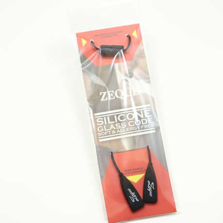 Zeque by ZEAL OPTICS(ゼクー バイ ジールオプティクス) Silicone Glasses Cord（シリコングラスコード）AS-065 BLACK