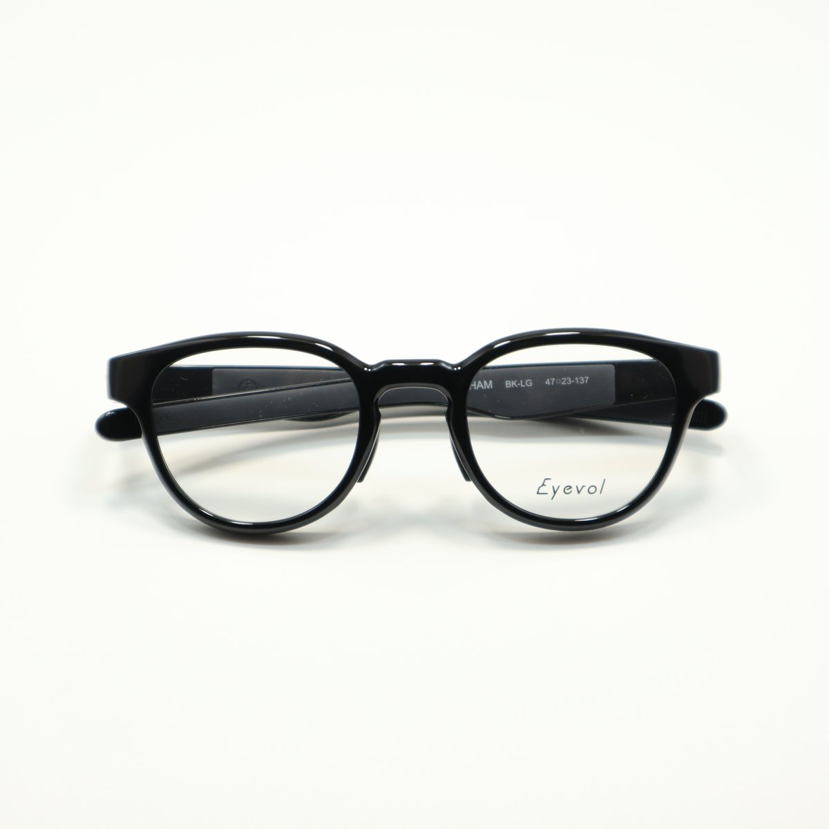 【美品】  Eyevol / アイヴォル | BINGHAM / ビンガム アイウェア メガネ | 47□23 | BLACK/LIGHT GREY Eyevol アイヴォル BINGHAM ビンガム / BK-LG | メガネのクギミヤ
