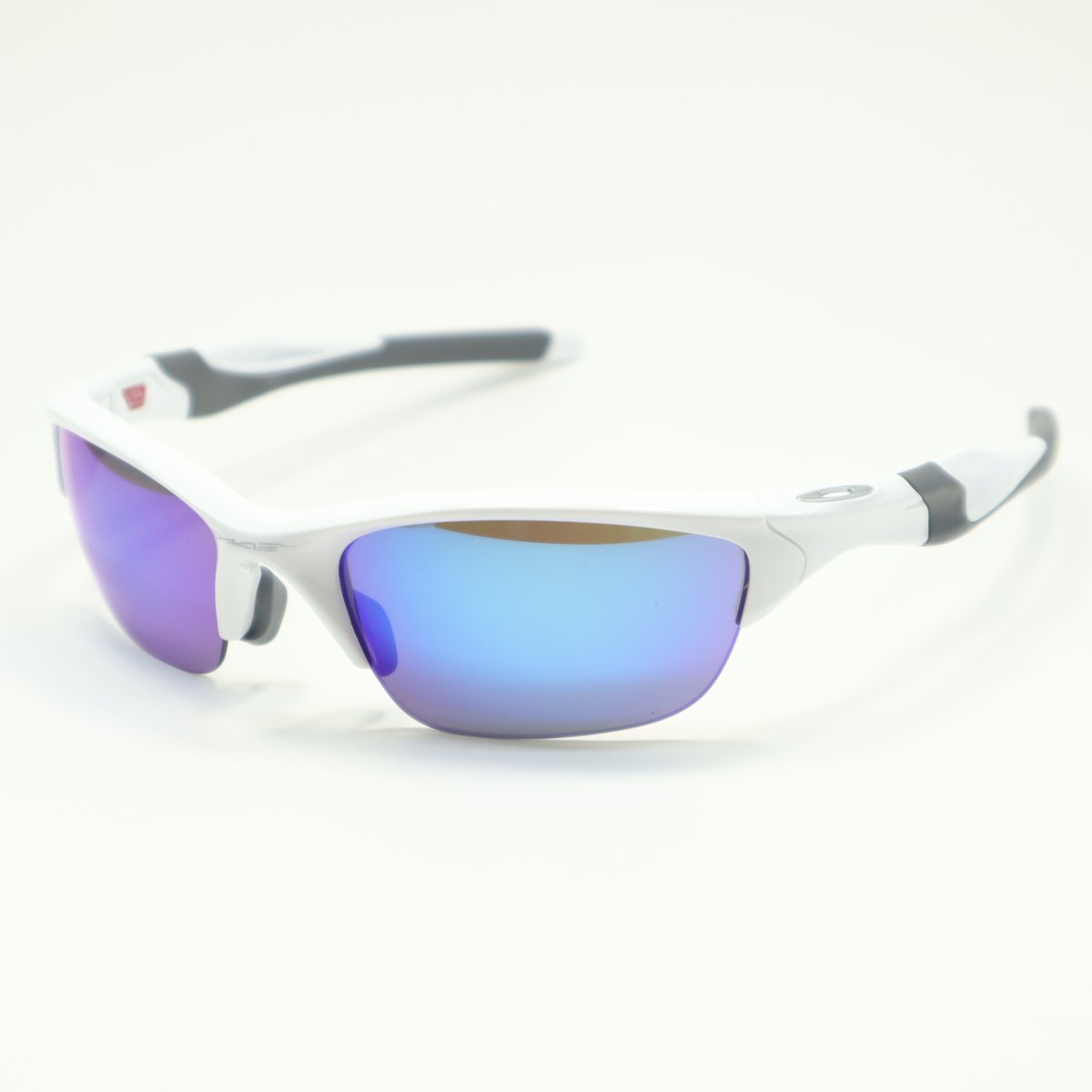 OAKLEY HALF JACKET 2.0サングラス ホワイト ブルー OAKLEY (オークリー) HALF JACKET 2.0 (ハーフジャケット2.0) W