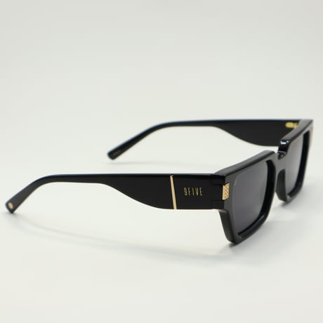 9five ナインファイブ LOCKS ロックス Black & 24k Gold Black Lens Glasses