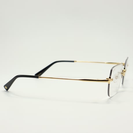 9five ナインファイブ CLARITY LITE 24k Gold Clear Lens Glasses　クラリティーライト / 24Kゴールド / 透明レンズ / リムレス / ツーポイント
