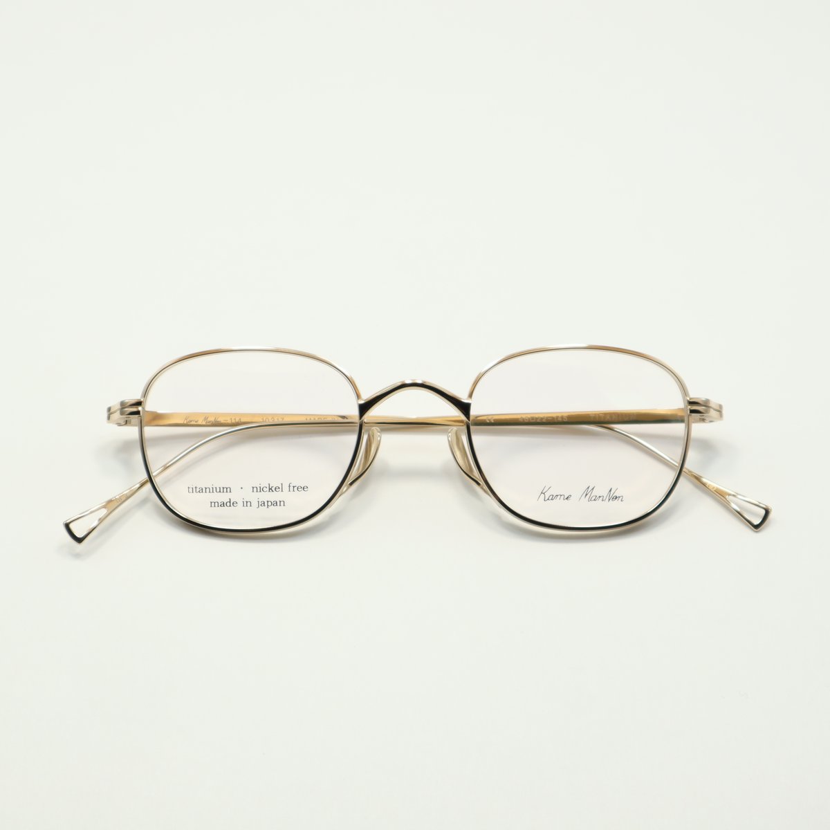 KameManNen カメマンネン KMN-114 col.GD | メガネのクギミヤ 