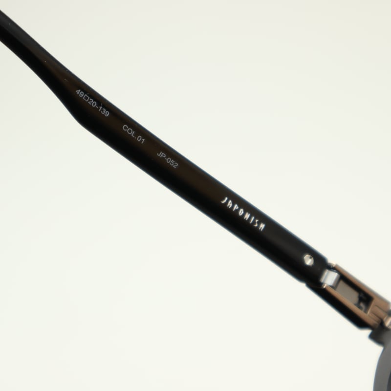 JAPONISM ジャポニスム / JP-052 col.01 Mat Black | メガネ