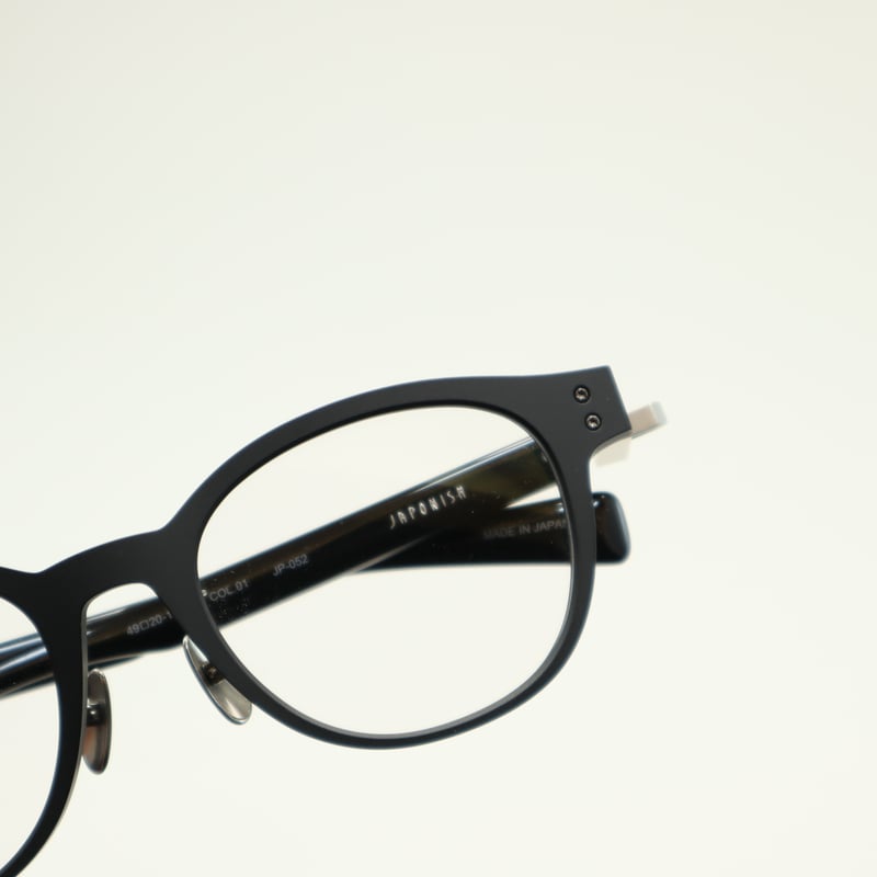JAPONISM ジャポニスム / JP-052 col.01 Mat Black | メガネ