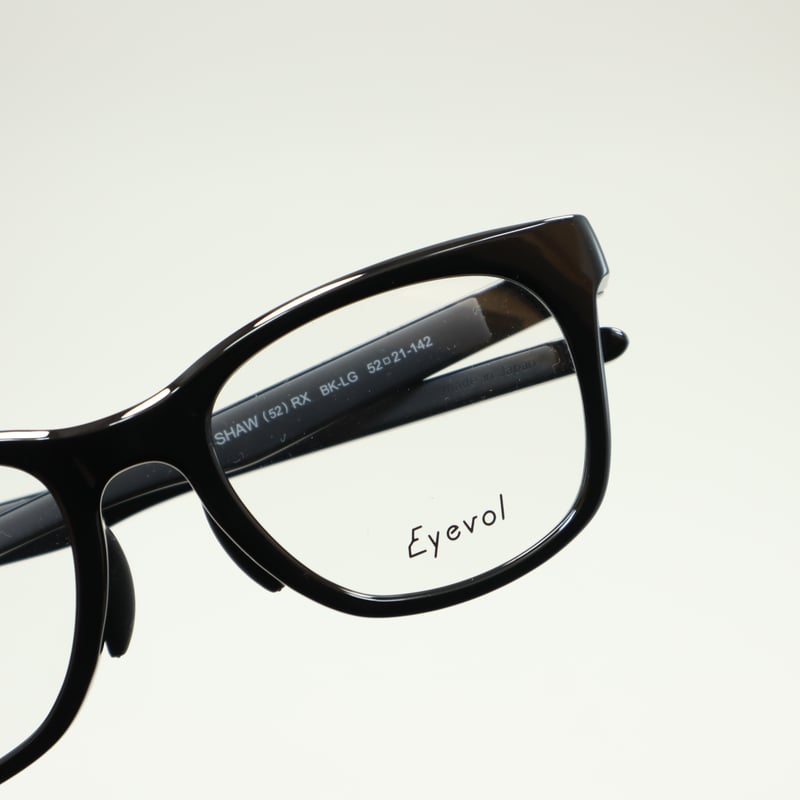Eyevol アイヴォル SHAW (52) RX ショーRX / BK-LG | メガネのクギミヤ