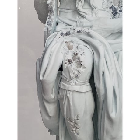 Daniel Arsham Blue Calcite Eroded Moses サイン入りポスター