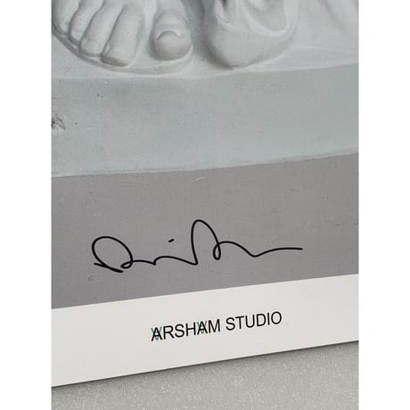 Daniel Arsham Blue Calcite Eroded Moses サイン入りポスター
