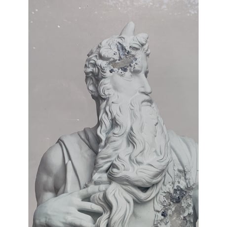 Daniel Arsham Blue Calcite Eroded Moses サイン入りポスター