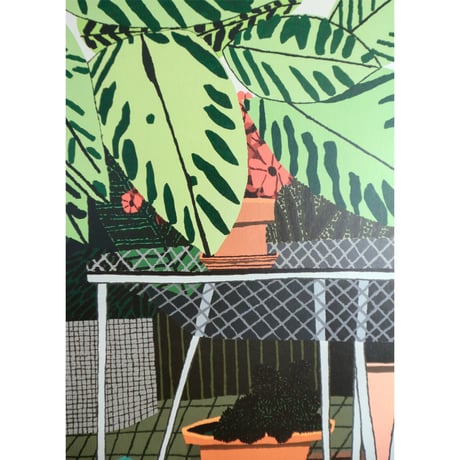 Jonas Wood - Landscape Pot with Flower Chair
