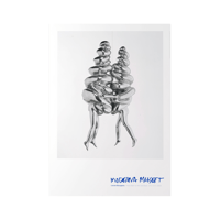 額装済/The Clown 2024（マウリツィオ カテラン）/ポスター Maurizio Cattelan / Clown - アート ポスター - 輸入ポスター