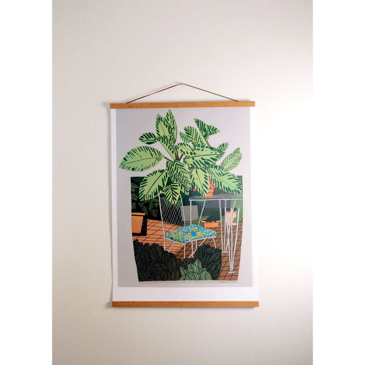 ジョナス・ウッド Jonas Wood フラワーチェア ポスター 北欧 アート