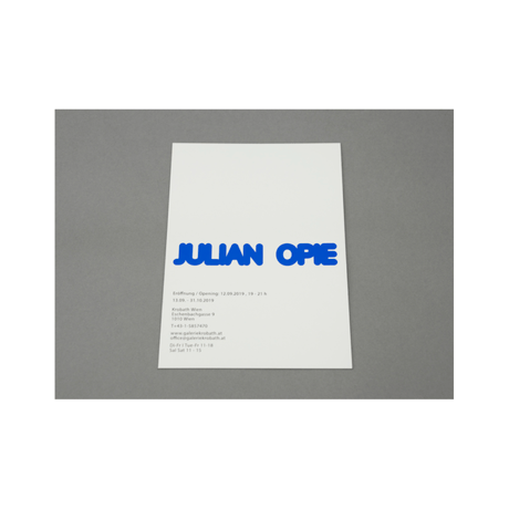 Julian Opie - Krobath Lenticular Invite Card