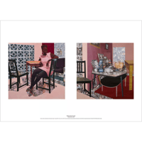 アートポスター フィリップ・ガストン エキシビジョンポスター 意訳】抽象画をやめたフィリップ・ガストンとそれに激怒した