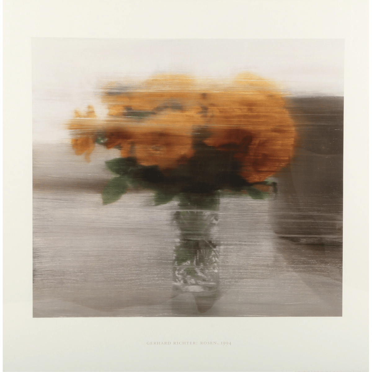 ゲルハルト・リヒター GERHARD RICHTER: PRINTS ポスター 展覧会ポスター（Roses） + オーダーフレーム：ゲルハルト
