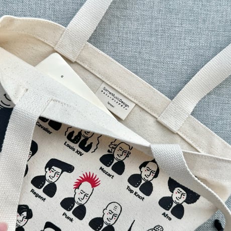 音楽トートバッグ-バッハの30ヘアスタイル｜音楽雑貨