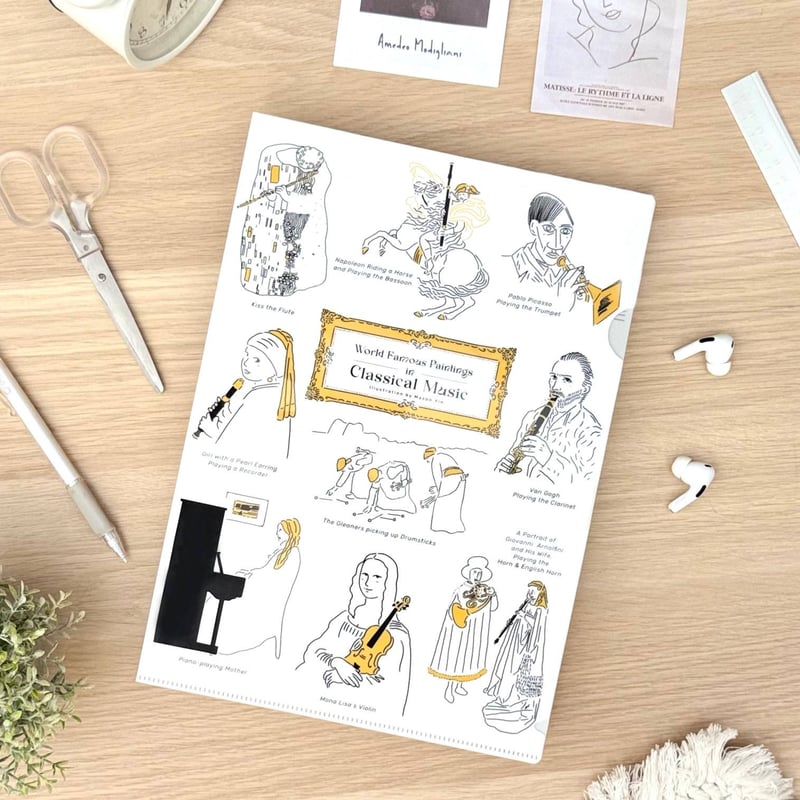 名画とクラシック音楽】クリアファイル｜音楽雑貨 | Some Music Design