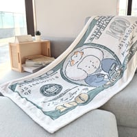 【バッハ紙幣】フランネル ブランケット｜音楽雑貨
