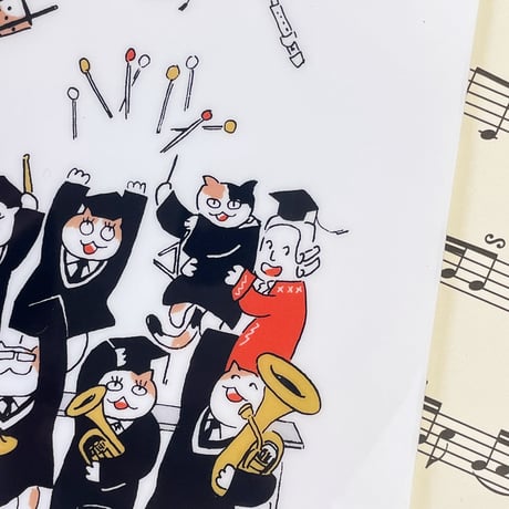 【音楽家の卒業式】クリアファイル｜音楽雑貨