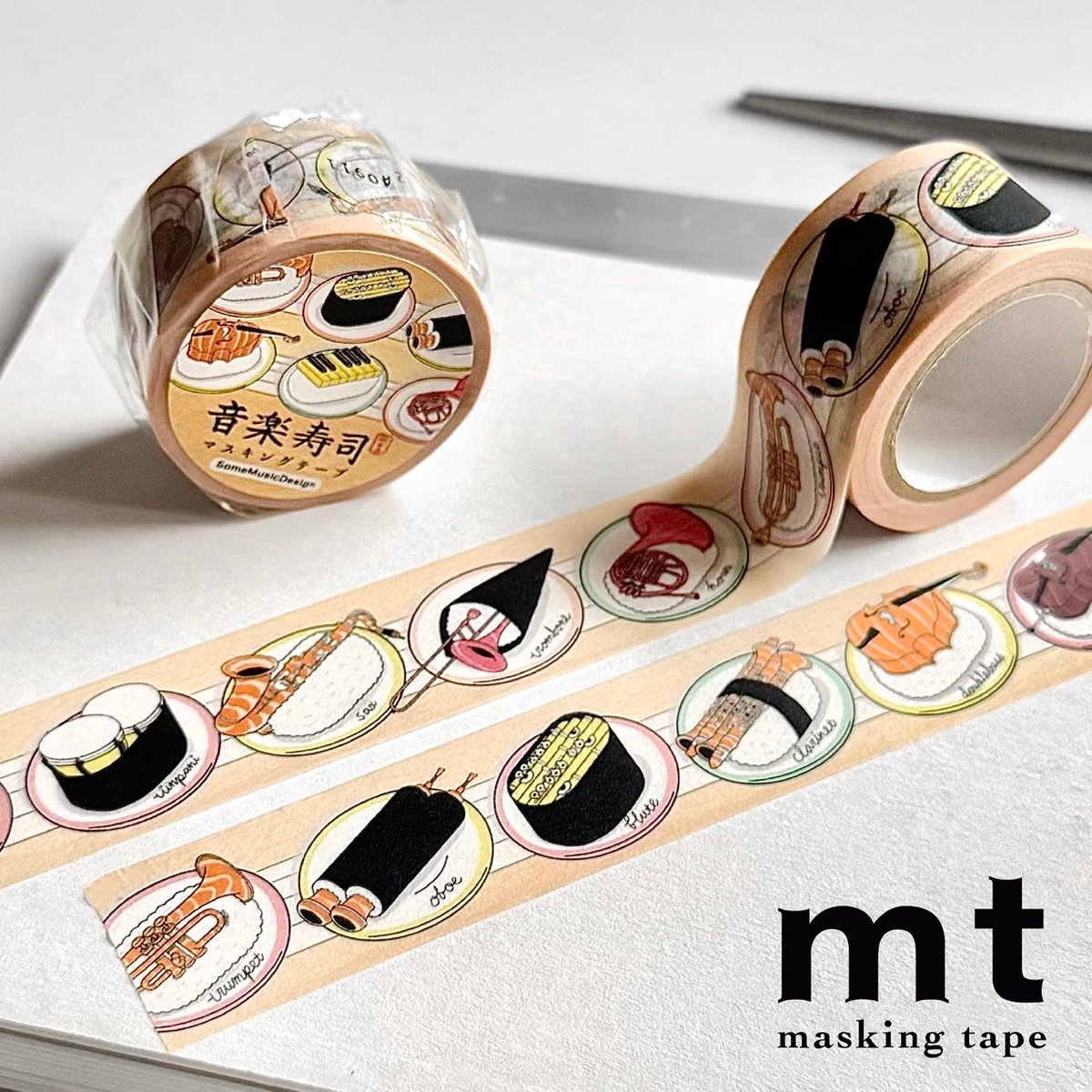 音楽寿司】マスキングテープ｜音楽雑貨 | Some Music Design｜音楽雑貨