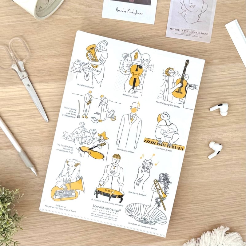 名画とクラシック音楽】クリアファイル｜音楽雑貨 | Some Music Design