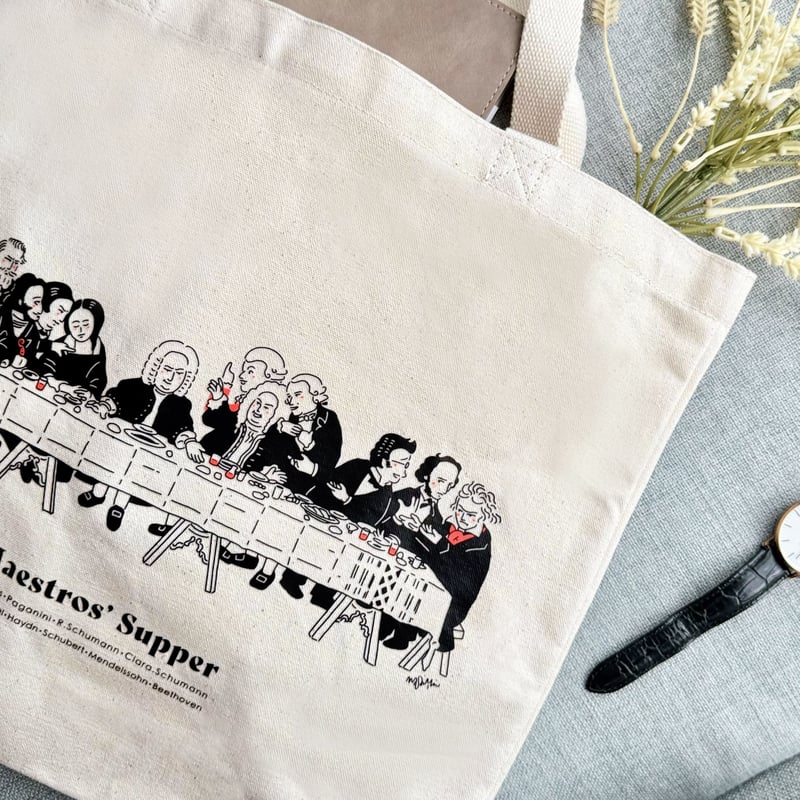 音楽トートバッグ-マエストロの晩餐｜音楽雑貨 | Some Music Design